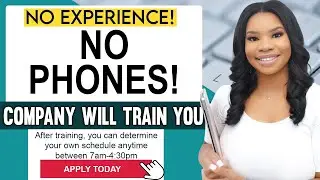 📵 Non-Phone Work From Home Job: No Experience Friendly | Typing & Non-Voice | Flexible Schedule