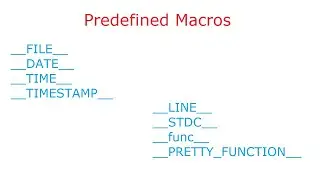 Built-in Preprocessor Directive: C Program