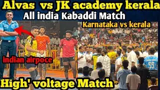 J K Academy Kasaragod  vs alvas college Qurter Final Match all India kabaddi Tournament ivarnadu