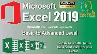 36  Microsoft  Excel 2019  How to insert OBJECT   Complete Course Urdu Hindi