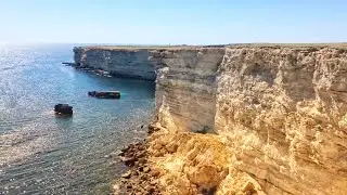 Мыс Тарханкут. Оленевка. Голубая вода.