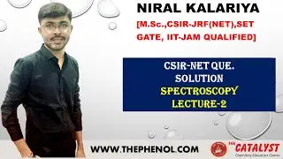 CSIR NET QUESTION SOLUTION SPECTROSCOPY LECTURE 2