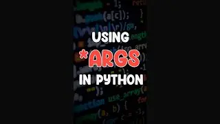 *ARGS in Python?? #python #coding #programming