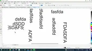 Corel Draw Tips & Tricks Type Text at 270 deg and how to change