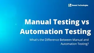 Manual Testing vs Automation Testing | What's the Difference Between Manual and Automation Testing?