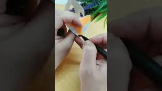 Забавный лисёнок из втулки от туалетной бумаги