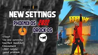 My Configuration Pc Phoenix OS 💀 | Free fire Settings  |AIM STUCK 360 ROTATE FIX |Tech Drock Sinhala