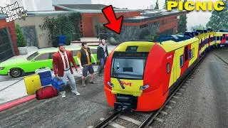 GTA 5 : Franklin Start A New Train Trip In GTA 5 ! (GTA 5 mods)