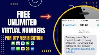 How to Get Unlimited SMS Verification🔥 Codes 2024 | Free OTP | Virtual Numbers