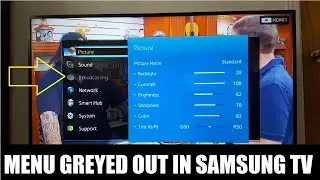 How to fix grayed out broadcasting in a Samsung TV, '' / This function is not available
