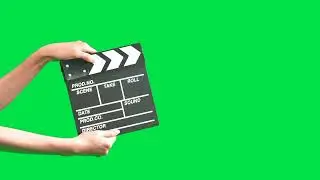 Movie Slate Green screen effect video