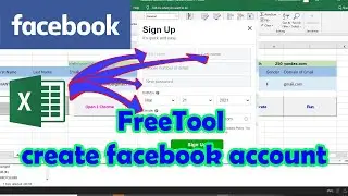 Auto Crate Facebook Account with excel