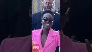 Lupita Nyongo Looks Pretty In Pink Leaving Jimmy Kimmel Live In Los Angeles, CA