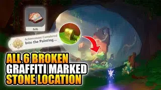 All 6 Broken Graffiti Marked Stone Location Genshin Impact 5.0