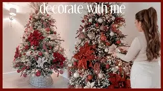 DECORATING MY CHRISTMAS TREE 2022 | blush, champagne & burgundy ✨