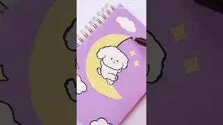 🎨🖌️ Painting on notebook cover || DIY notebook cover with Acrylic Paints 