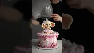 Торт с карамельным шаром ✨ Декор очень опасный, не пытайтесь повторить без определенных знаний