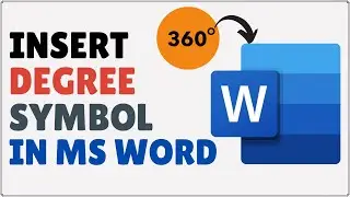 How to Insert Degree Symbol in Microsoft Word