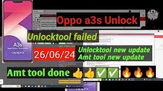 Oppo a3s unlock frp remove unlocktool fail amt tool done 