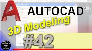 AutoCad 3d Modeling 42 ( Rotate Faces )