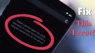 How to Fixed: iPhone Says Safari Cannot Open the Page| Safari Cannot Connect to Server on iPhone