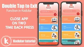 How to Add Double back press to exit in kodular Apps i Kodular i Thankable i MIT App inventor