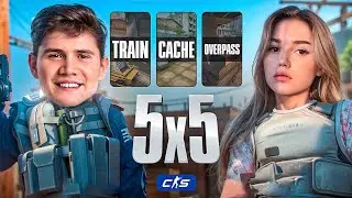 ШАДОУКЕК БОЙ НА СТАРЫХ КАРТАХ! ДЕВУШКИ ПРОТИВ ПАРНЕЙ 5 НА 5 КС / СТРОГО, ЛИКС, ЕВОЧКА, ДЕСАУТ