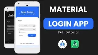 Create a Modern Material Login Screen in Android | Light and Dark Mode Tutorial