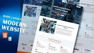 Build a Modern Website Using Basic HTML & CSS | First Project for Beginners (No Flexbox Required!)