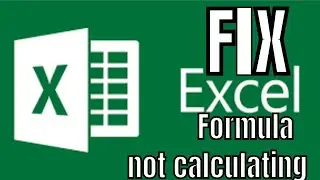 Formula not calculating | How to resolve this error now | Microsoft Excel | FIX