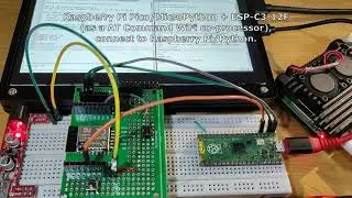 Raspberry Pi Pico/MicroPython + ESP-C3-12F (as a WiFi co-processor using AT Command)