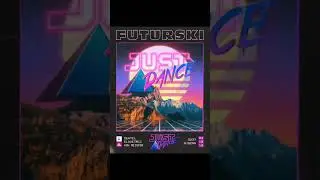 Animated synthwave flyer teaser • Just A Dance • Klub K4 • Futurski