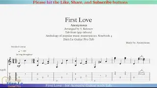 First Love - for Acoustic Guitar with Tab