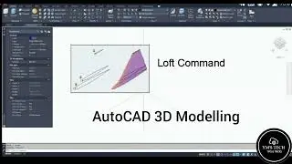 AutoCAD 3D Loft Command Tutorial Complete | AutoCAD Loft Path | AutoCAD Loft Guides #autocad3d #loft