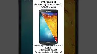 Samsung startup sounds evolution (2009-2015) 