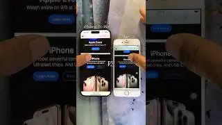 iPhone 6s vs iPhone 15 Pro Max open browser safari apple.com