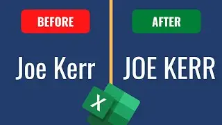 How to Convert Text to Upper Case in Excel 