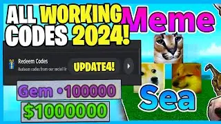 *NEW* ALL WORKING CODES FOR MEME SEA IN 2024! ROBLOX MEME SEA CODES