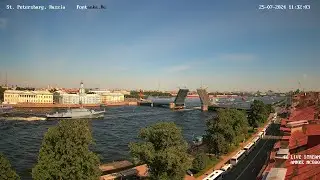TIMELAPSE Генеральная репетиция парада ВМФ 25 июля 2024 в Санкт-Петербурге