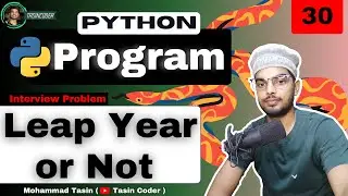 Leap Year or Not in Python ❤️ | Python Programs 🔥| Day 30