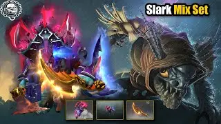 Dota 2 Slark Best Mix Set Shadow in the Deep + Sea Rake's Bridle + Golden Hydrakan Latch