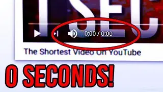 What Is The SHORTEST Video On YouTube?