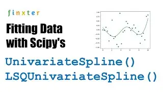 Fitting Data With Scipy’s UnivariateSpline() and LSQUnivariateSpline()