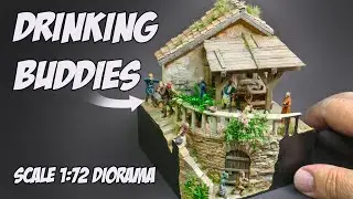 Drinking Buddies | 1:72 Medieval Diorama