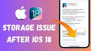 Solve Storage Issue After IOS 18 Beta 1 And Beta 2 Update In IPhone Or Ipad(Latest Method 2024)