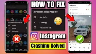 how to fix Instagram keeps stopping problem | Instagram not opening problem | Instagram app crash