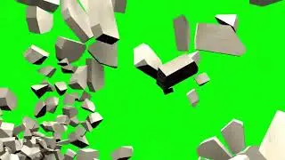 Earthquake Wall Destruction - Destruction Green Screen Pack