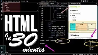 Learn HTML in 30 minutes from beginners to Advance | HTML Tutorial