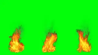 Realistic Fire Effects Green Screen Stock footage HD _1080p