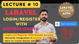 Laravel socialite login| login with google in Laravel | google oAuth login